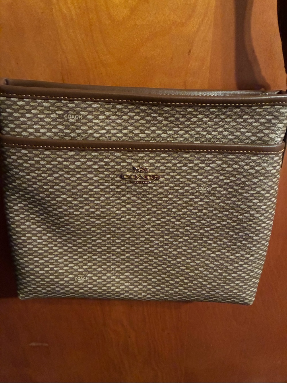 Coach Brown Signature Crossbody Bag